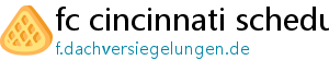 fc cincinnati schedule